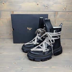 NIB Dr. Martens x Rick Owens 1460 DMXL Megalace RO Black Leather Boots US 10.5